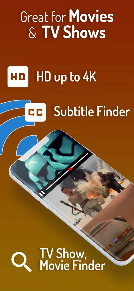 iWebTV 4K movies and TV shows content discovery interface